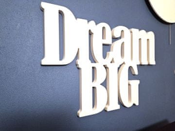 shumee Stenska dekoracija Dream BIG z napisom