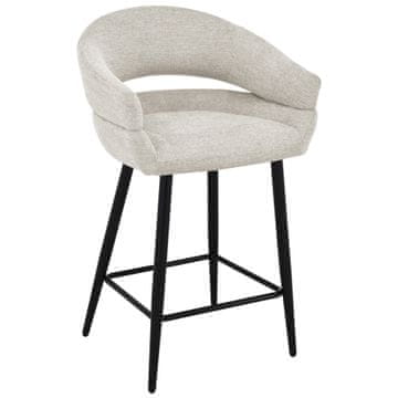 shumee Ovio bež oblazinjen barski stol, 65 cm