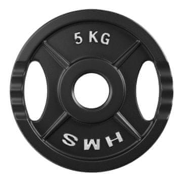 HMS Olimpijski krožnik črn 5 kg TOD05