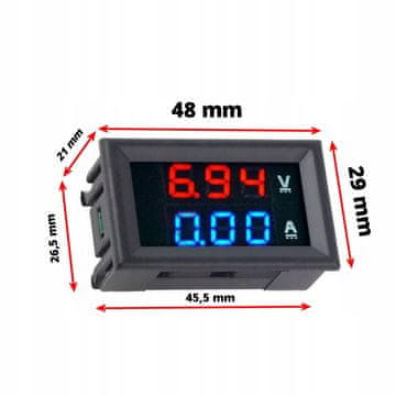 shumee DC 100A 100V DC voltmeter ampermeter