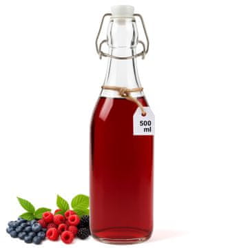 shumee Steklena steklenica z zaponko 500 ml