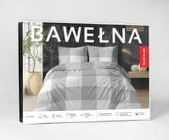 Detexpol Bombažna posteljnina 160x200cm karo