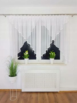 shumee Pripravljena zavesa z biseri - bela
