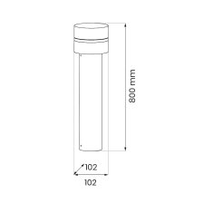 Ekolight Vrtna stebričasta svetilka Eko-Light MIA, 1× E27, IP44, 80 cm