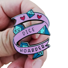 shumee Kovinski RPG DND pin - Kopiča kock