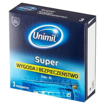 shumee Kondomi Unimil Super Latex, 3 kosi