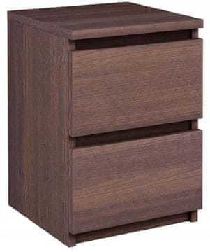 shumee Nočna omarica EX3 wenge, 2 predala