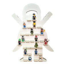 shumee Polica za minifigure - Beli ninja