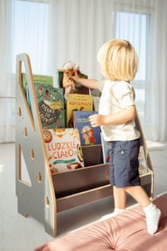 shumee Montessori Maxi knjižnica - siva