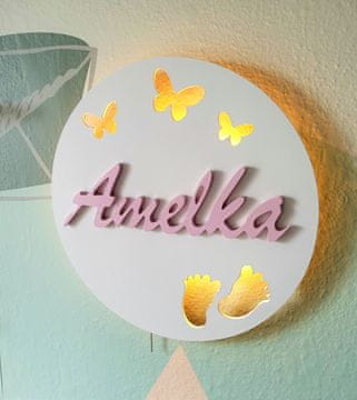 shumee Nočna svetilka Tulajka z imenom