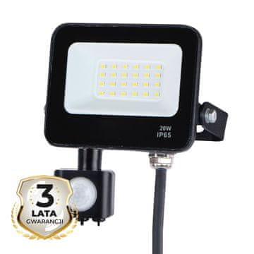 shumee LED reflektor 20W 4000K PIR