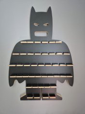 shumee Polica za minifigure - črna