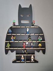 shumee Polica za minifigure - črna