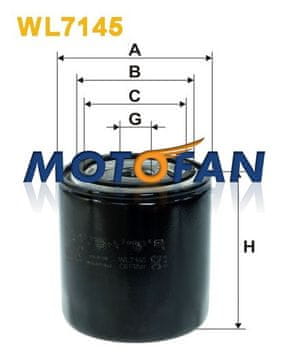 shumee WL7145 - Oljni filter