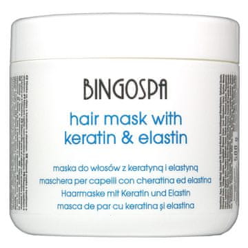 shumee Maska za lase Bingospa s keratinom in elastinom 500 g