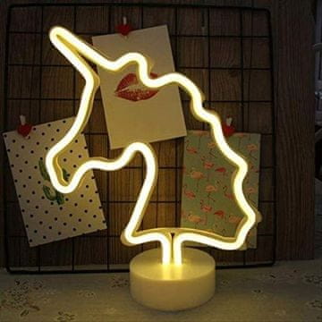 shumee 3D LED neonska nočna svetilka Samorog Čudovit samorog