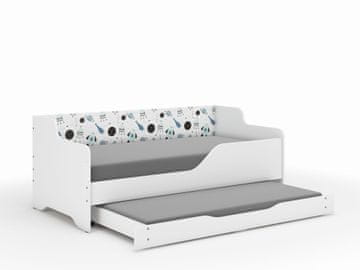 Wooden Toys Otroška postelja Lilu 160x80 cosmos s funkcijo spanja