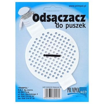 Primpol Cedilo, cedilo, cedilo za pločevinke in kozarce Bela