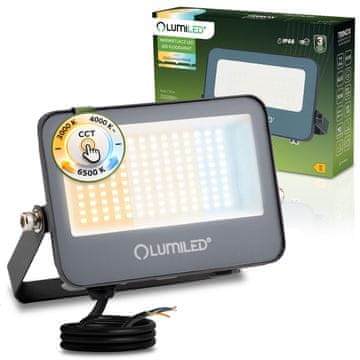 LUMILED TRINOX LED reflektor 30W 3300lm CCT IP66 siv