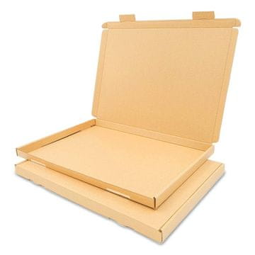 shumee Kartonska škatla 350x250x20 mm GB 2 rjava x100 kosov