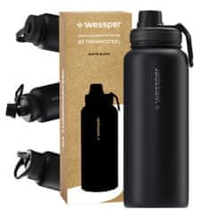 shumee Wessper termo steklenica WES266-BK-1000 črna 1000 ml