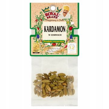 Royal Brand Malabarski kardamom 10 g semena Royal Brand Embalaža