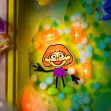 shumee Julia Water Glow senzorične kocke, oranžne, Glo Pals