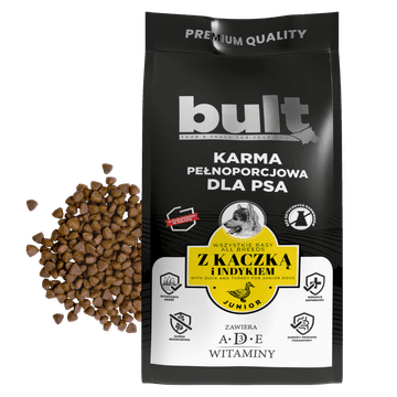 BULT Suha hrana z račjo in puranjo mesom ZA mladičke 3 kg