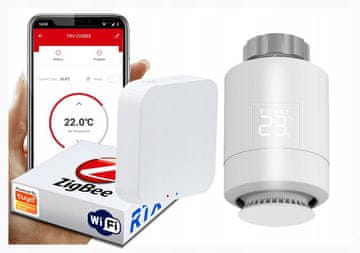 RTX Termostatska glava RTX + Tuya SET Zigbee WiFi prehod
