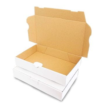 shumee Kartonska škatla 240x160x45 mm MB 3 bela - 50 kosov