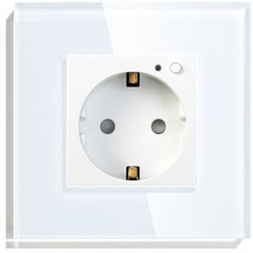 RTX Tuya Smart ZigBee vtičnica + RTX stekleni okvir bel