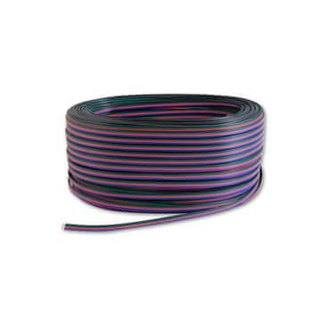 master LED Kabel za RGB LED trakove Ploščat 1m 4-žilni BARVE