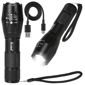 Mona LED taktična svetilka Cree Zoom XML T6 vodoodporna