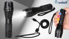 Mona LED taktična svetilka Cree Zoom XML T6 vodoodporna