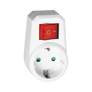 shumee 2P+Z razdelilnik s stikalom OR-AE-13188(GS) schuko