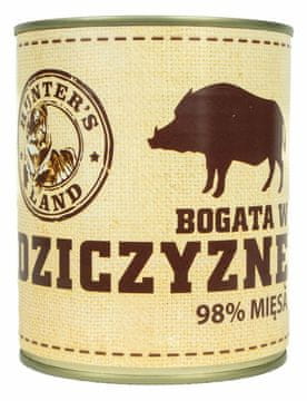 shumee Hunter's Land, bogata z divjadjo, 98 % mesa, 850 g