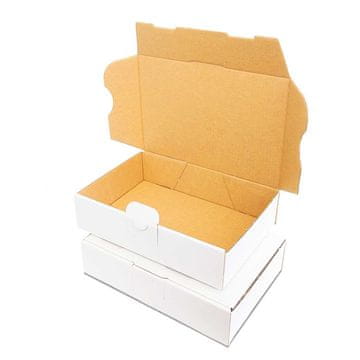 shumee Kartonska škatla 180x130x45 mm MB 2 bela x25 kosov