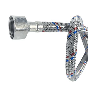 shumee Jeklena pletena priključna cev DN8 1/2"x1/2" 80 cm