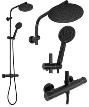 REA Termostatski tuš komplet Bliss Black SKU REA-P8804