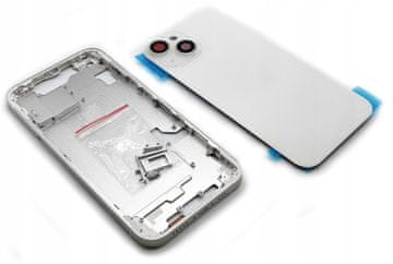 shumee Ohišje ZADNJI okvir za Apple iPhone 14 bele barve