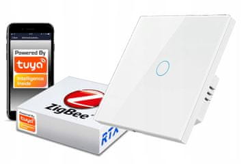 RTX ZigBee stikalo na dotik Tuya 1-vezje belo #brez N