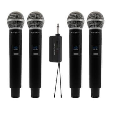 MusicMate Brezžični mikrofonski komplet MM-600 QuadraVoice