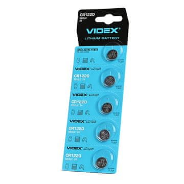 VIDEX Videx CR1220 litijeve baterije, 5 kosov, blister
