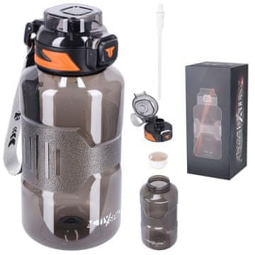 shumee Športna steklenica za telovadnico 1500 ml - črna