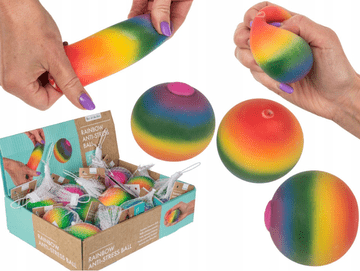 shumee Mavrična senzorična žogica proti stresu Squishy