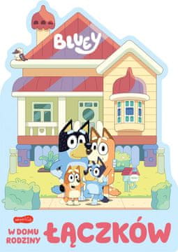 shumee Bluey. V hiši družine Łączek. Knjiga na kartonu