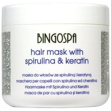 shumee Maska za lase Bingospa s spirulino in keratinom
