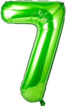 shumee Unisun zeleni balon številka 7, 100 cm velikan
