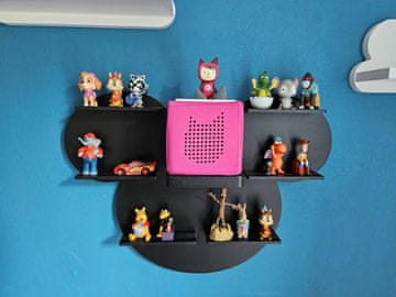 shumee Stojalo za avdioknjige Toniebox - Miška - črna