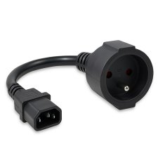 Qoltec adapter IEC 320 C14/ FRANCOSKI | 0,15 m